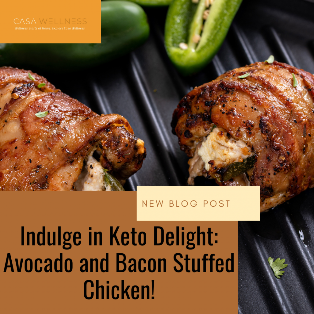 Indulge in Keto Delight: Avocado and Bacon Stuffed Chicken!